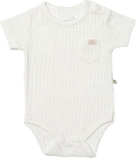 Biorganic Waffle Smile Baby Kurzarmbody