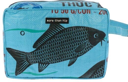 MoreThanHip Kulturbeutel aus recyceltem Zement- oder Fischfuttersack - Yindee