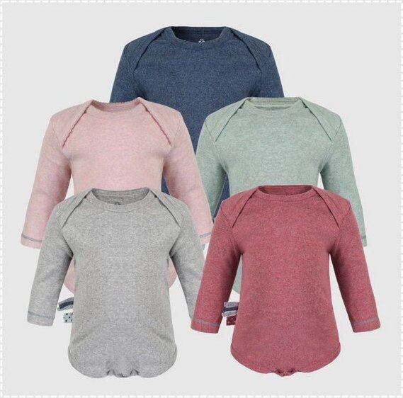 Baby Langarm Bodysuit 'OrganicEra' aus Bio Baumwolle