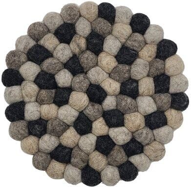 Frida Feeling Filz Untersetzer aus dicken Kugeln (Ø ca. 21 cm)