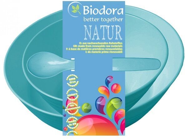 Biodora Kindergeschirr 3-tlg Biokunststoff
