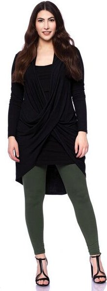 Ingoria ADALIA Jersey Tunika in figurschmeichelnder Wickel-Optik