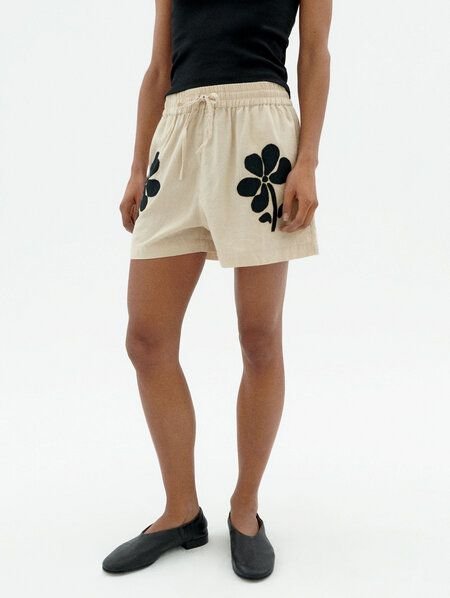 thinking mu Geranio - Damen Shorts aus 100% Baumwolle
