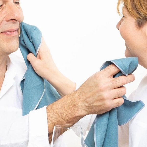 nahtur-design Leinenservietten 4er Set, 100% Leinen