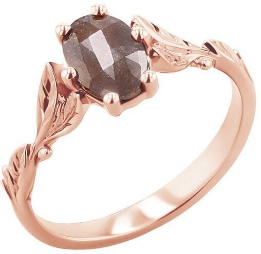 Eppi Goldener Ring / Salt and Pepper Diamanten / Dakota