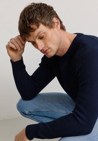 Herren Strickpullover aus Bio-Baumwolle - SALVIA - recolution