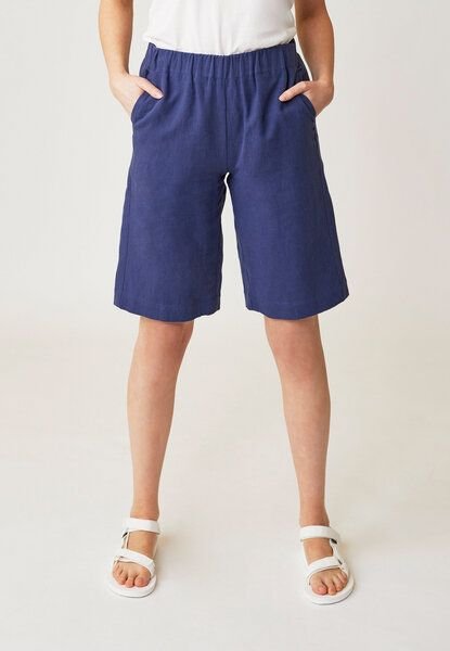 LANA Organic Weit geschnittene Shorts aus nachhaltigem Baumwoll-Hanf Gewebe für Damen - Azita