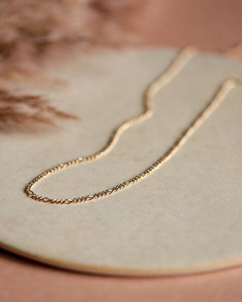 lille mus Kette 'Figaro' 925 Silber / vergoldet