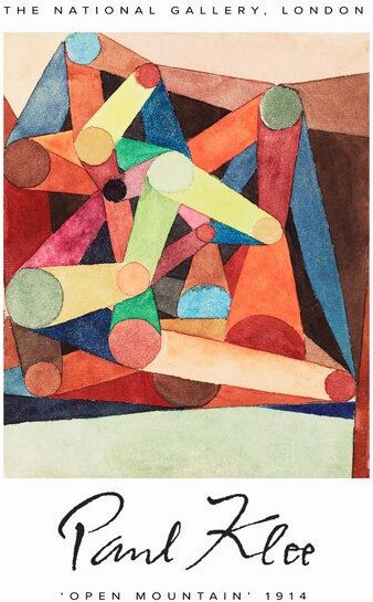 Photocircle Poster / Leinwandbild - Open Mountain by Paul Klee