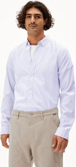 ARMEDANGELS QUAASA STRIPES Herren Hemd aus Bio-Baumwolle