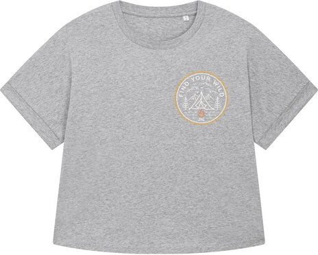 watapparel Oversize T-Shirt Frauen Find your wild