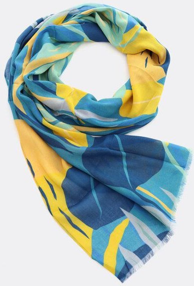 Djian Schal aus 100 % Lenzing Ecovero – Big Leaves