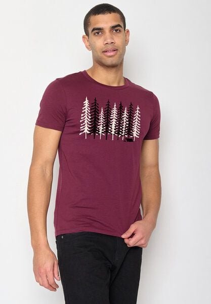 GREENBOMB Nature Wood Camp Guide - Sportliches T-Shirt aus Bio-Baumwolle / hochwertiger Print / GOTS / Fair & Vegan