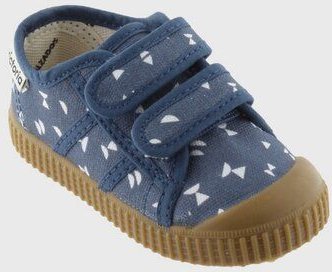 Victoria vegane bedruckte Kinder-Klett-Sneaker – Basket de Lona