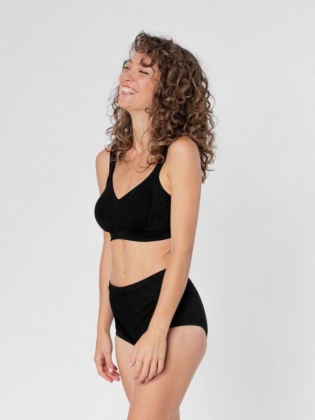 erlich textil Henriette bügelloser BH mit Spitze aus Bio-Baumwolle, made in Europe