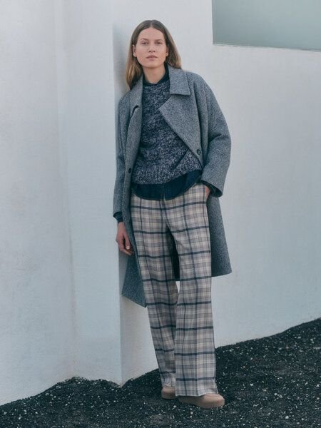 LANIUS Mantel mit Bindegürtel