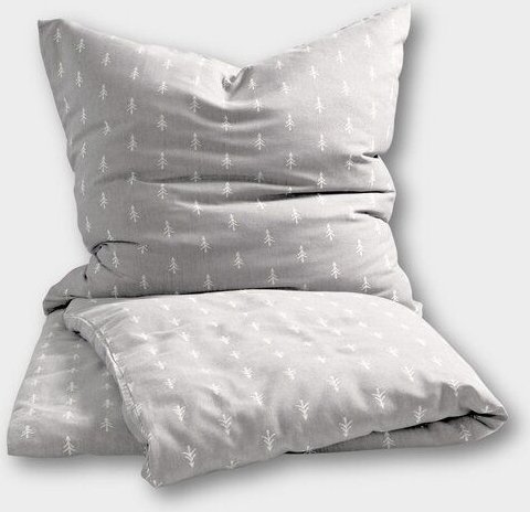 picea (by bleed) Fichtenliebe Bettwäsche-Set Hellgrau