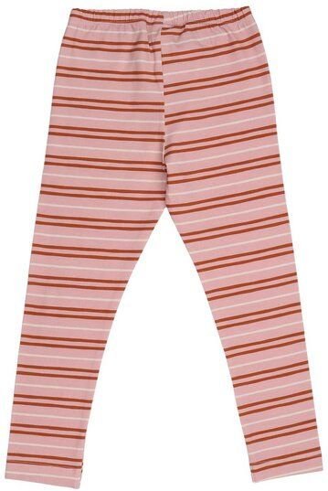 Kinder Leggings GOTS-Bio-Baumwolle, rosa gestreift „Pink Lines“, elastischer Bund, weich & bequem – Walkiddy