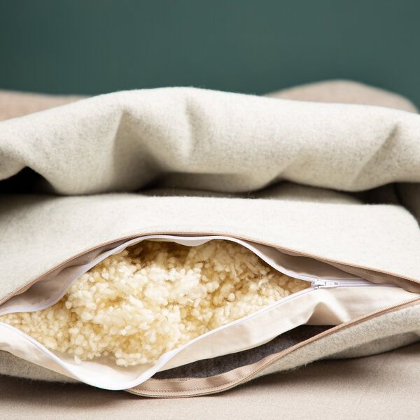 nahtur-design Komfortkissen für den Kuschelsack für Hunde | 100% Schurwolle