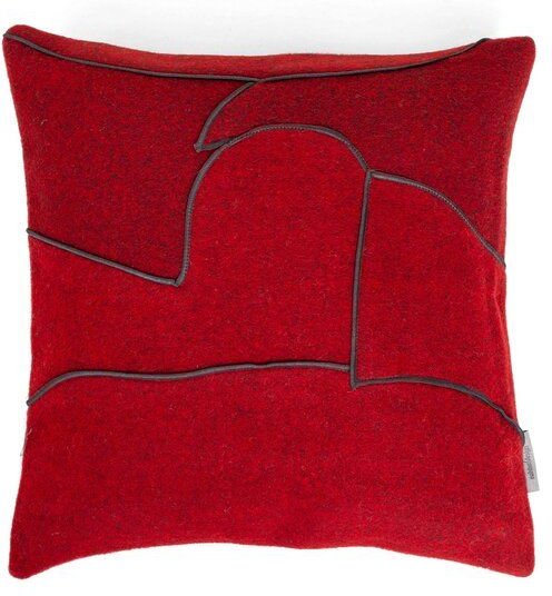 nahtur-design Dekokissen "zero-waste" aus kuscheliger Schurwolle | Unikate