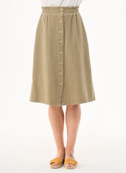 ORGANICATION Midirock aus TENCEL Lyocell mit Allover-Print