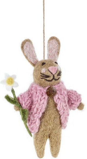 felt so good Osterhase mit Blümchen aus Filz