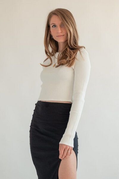 Marenika Langarm Crop-Top Ella aus Bio-Baumwolle