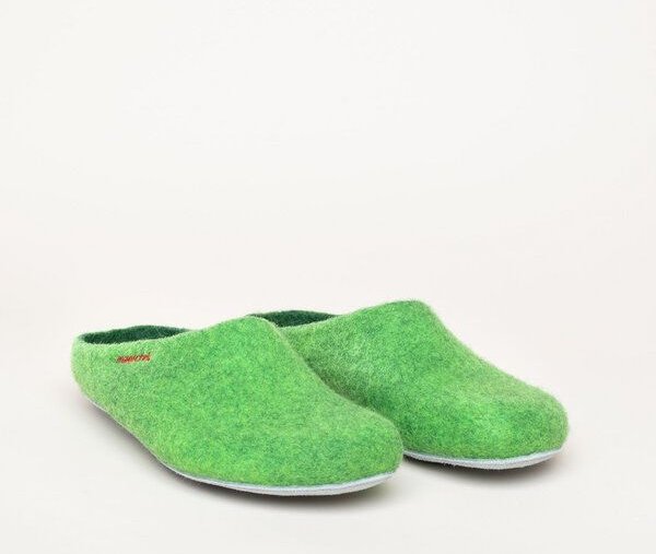 Magicfelt Filz-Hausschuh AP 701 aus 100% Merino-Wolle | Pantoffeln für Damen & Herren mit hochwertiger Ledersohle - Made...