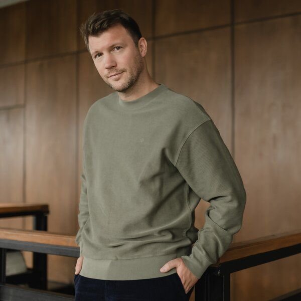 NORDLICHT Herren Sweater aus strukturierter Bio-Baumwolle NILAS