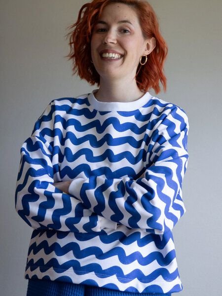 Ecostories Oversized Sweatshirt Welle