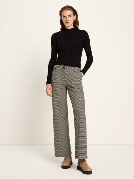 LANIUS Hahnentritt Marlenehose (GOTS)