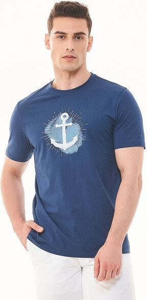 ORGANICATION T-Shirt aus Bio-Baumwolle mit Anker-Print