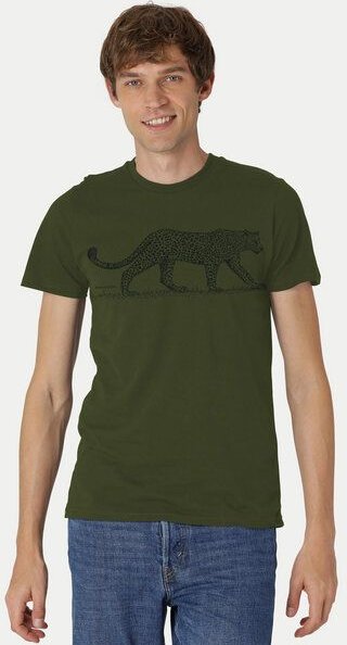 Peaces.bio - handbedruckte Biomode Bio Fit T-Shirt Leopard Herren