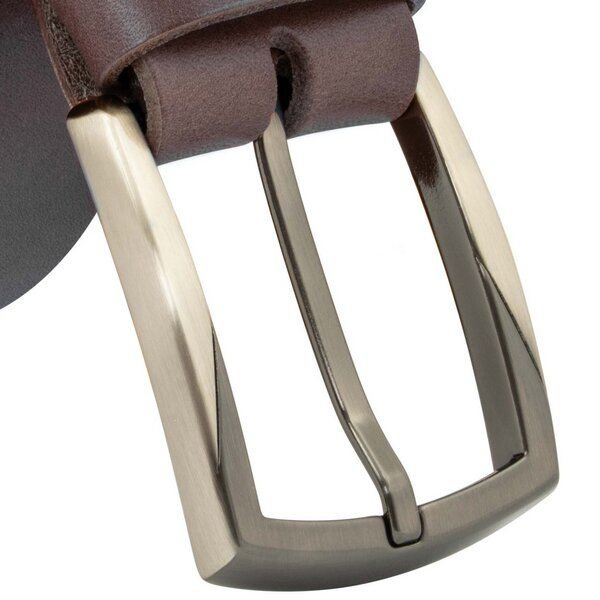 Simaru GRENOBLE Ledergürtel aus pflanzlich gegerbtem Naturleder (3,5 cm)