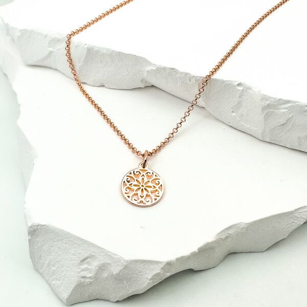 MOANINA Kette Sevilla Ornament - 925 Silber/18k Gold Vermeil - 3 Längen