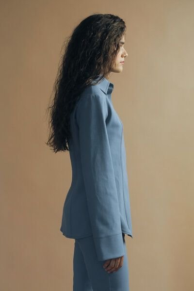 IVA RYCH Tailliertes Hemd mit breiten Manschetten I Deadstock