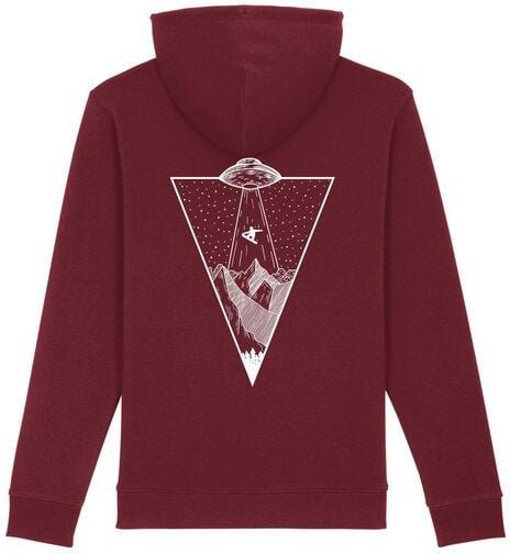 mate Snowboard Spaceship Unisex Premium Hoodie