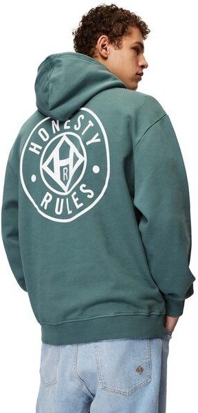 Honesty Rules Loose Fit Logo Hooded