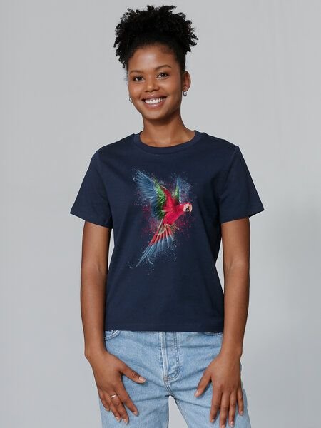 watapparel T-Shirt Frauen Papagei