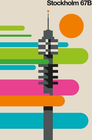 Photocircle Poster / Leinwandbild - Stockholm 67 B