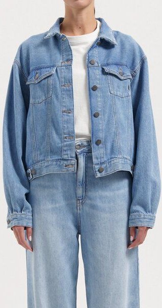 MUD Jeans Damen Jeans "Fran Jacket - Stone Vintage"