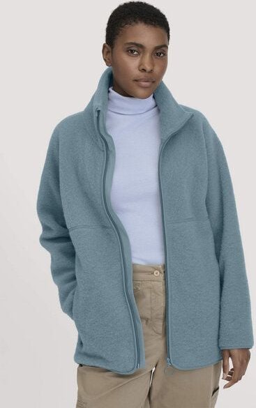 hessnatur Wollfleece Jacke Oversized aus reiner Bio-Merinowolle