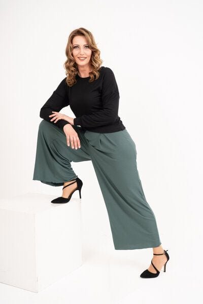 Vivien Joy Überkreuzter Pullover - Farrah Basic Pulli