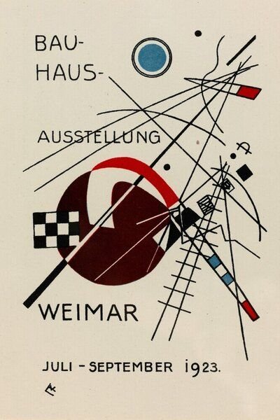 Photocircle Poster / Leinwandbild - Bauhaus Ausstellung Vintage Poster