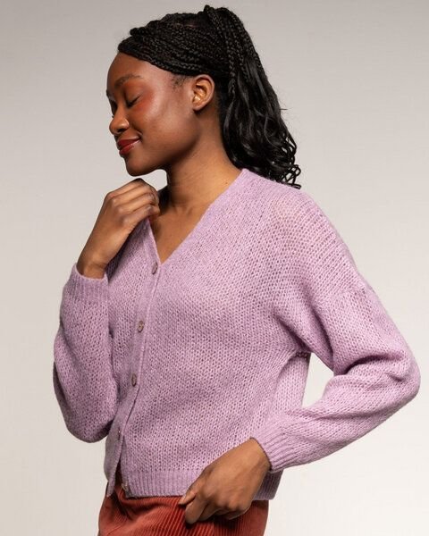 Alma & Lovis Leichte Strickjacke aus feinem Alpakagarn | Light Jacket