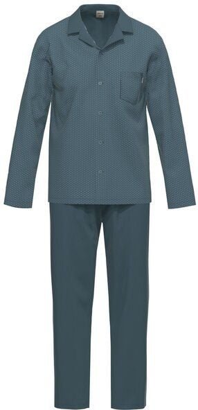 Ammann Schlafanzug lang durchgeknöpft "Tic Tac" Bio-Baumwolle