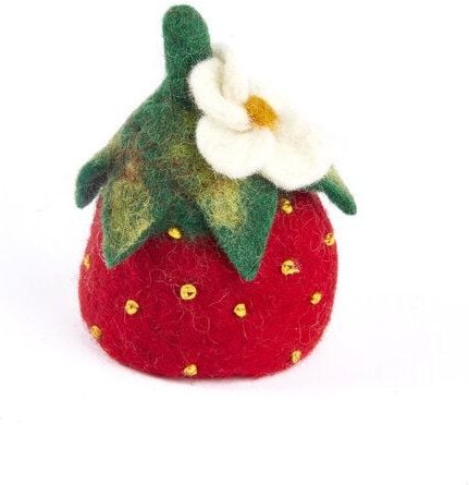 short'n'pietz Erdbeere als Filz Eierwärmer