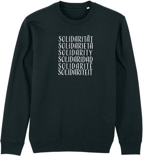 Human Family Bio Unisex Rundhals-Sweatshirt - "Switch - Solidarity"