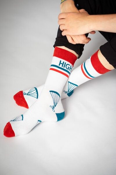 GREENBOMB Bike Fly High - Stylische Socken aus einem Bio-Baumwoll Mix / Fair & Vegan