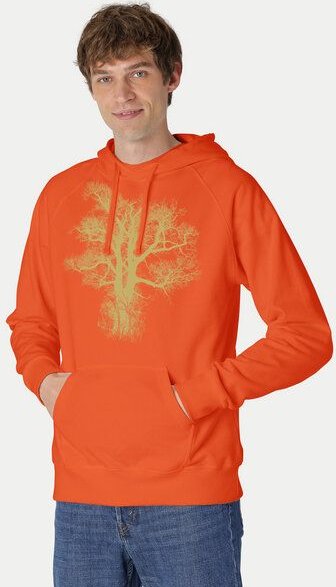 Peaces.bio - handbedruckte Biomode Bio-Herren-Kapuzensweater Chestnut